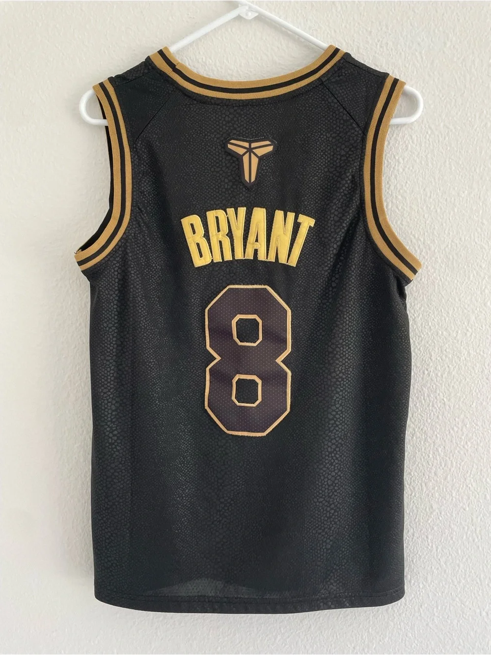 Nike Kobe Bryant LA Lakers Black Mamba Golden Edition Jersey, Size Large